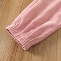 2pcs Kid Girl Bear Print Long-sleeve Tee and Pink Pants Set White image 5