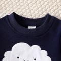 Baby Boy/Girl Cloud Embroidered Long-sleeve Pullover Sweatshirt Tibetanblue
