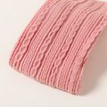 Solid Jacquard Headband for Girls Pink