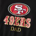 NFL Family Matching 100% Cotton Long-sleeve Graphic Black Sweatshirts (San Francisco 49ers) Black image 4