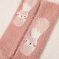 Baby / Toddler Cartoon Pattern Plush Long Stockings Pink