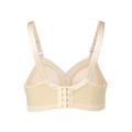 Nursing Snap Button Front Wirefree Solid Bra Apricot