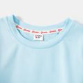 Activewear Kid Girl Solid Color Breathable Long-sleeve Tee Blue image 4