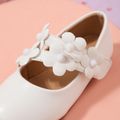 Toddler / Kid Floral Decor White Mary Jane Shoes White image 4