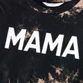 100% Cotton Family Matching Long-sleeve Letter Print Tie Dye Pullover Sweatshirts Colorful image 4