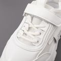حذاء كاجوال بحزام فيلكرو أبيض للأطفال الصغار / الأطفال أبيض image 4