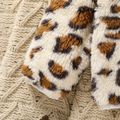 Baby Girl Long-sleeve Thermal Fuzzy Leopard Coat Apricot image 4