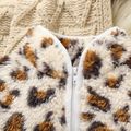 Baby Girl Long-sleeve Thermal Fuzzy Leopard Coat Apricot image 3