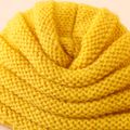Baby / Toddler Bow Decor Knitted Beanie Hat Yellow image 5