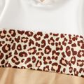 Family Matching Leopard Print Colorblock Spliced Long-sleeve Hoodies ColorBlock image 3