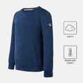 Activewear Kid Boy Solid Color Pullover Sweatshirt Blue image 1