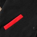 Kid Girl Batwing Button Ear Design Colorblock Hooded Jacket Black image 4