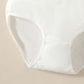 Kid Girl Bowknot Decor Solid Color Cotton Underwear Briefs White image 5