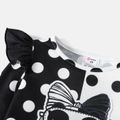 L.O.L. SURPRISE! Toddler Girl Polka dots Colorblock Ruffled Long-sleeve Dress Black image 5