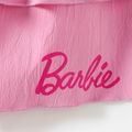 Barbie 2pcs Kid Girl Character Print Black Sweatshirt and Layered Pink Skirt Set Black image 5