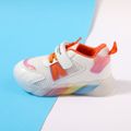 Toddler / Kid Mesh Panel Velcro Strap LED Sneakers Orange image 3