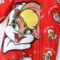 Looney Tunes Baby Boy/Girl Graphic Long-sleeve Zipper Jumpsuit Red