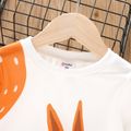 Criança Menino Costuras de tecido Infantil Raposa Sweatshirt Branco image 3