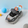 Toddler Mesh Panel Velcro Strap Chunky Sneakers Grey image 3