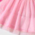 PAW Patrol Toddler Girl Striped Mesh Splice Long-sleeve Dress Pink image 5