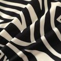 Kid Boy Letter Zebra Stripe Print Black Pullover Sweatshirt Black image 5