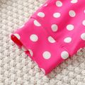 2pcs Kid Girl Unicorn Print Long-sleeve Tee and Polka dots Pants Pajamas Sleepwear Set Pink image 5