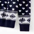 Christmas Family Matching Allover Pattern Long-sleeve Knitted Sweaters REDWHITE image 4