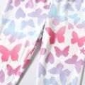 Toddler Girl Butterfly Heart Star Print Elasticized Leggings White image 5