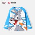 Looney Tunes Toddler Boy/Girl Striped Long-sleeve Tee Blue image 1
