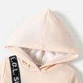 L.O.L. SURPRISE! Toddler Girl Bag Print Long-sleeve Hooded Sweatshirt Dress Beige