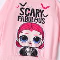 L.O.L. SURPRISE! 2pcs Kid Girl Character Letter Print Halloween Pullover Sweatshirt and Pants Set Pink