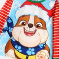 PAW Patrol 2pcs 2pcs Toddler Boy/Girl Christmas Striped Colorblock Long-sleeve Tee and Pants Set REDWHITE image 2