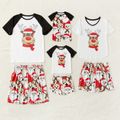 Christmas Family Matching Short-sleeve Graphic Tee & Shorts Pajamas Sets (Flame Resistant) Colorful image 1