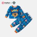 PAW Patrol 2pcs Toddler Girl/Boy Allover Print Long-sleeve Tee and Pants Pajamas Set Blue
