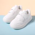 Toddler / Kid Simple White Velcro Casual Shoes White image 2