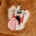 Looney Tunes Baby Boy/Girl Cartoon Animal Embroidered Long-sleeve Thermal Fuzzy Pullover Brown image 4