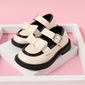 Toddler / Kid Bow Decor Two Tone Buckle Velcro Shoes White image 2
