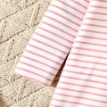 Toddler Girl Stripe Mock Neck Long-sleeve Dress pink image 5