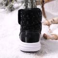 Toddler / Kid Fleece Lined Waterproof Black Thermal Snow Boots Black