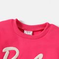 Barbie Kid Girl Letter Embroidered Pullover Sweatshirt Pink image 4