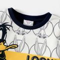 Looney Tunes Kid Boy Letter Print Colorblock Pullover Sweatshirt Deep Blue image 2