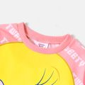 Looney Tunes Kid Girl Tweety Print Pink Pullover Sweatshirt Pink image 3