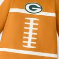 NFL Family Matching Colorblock Long-sleeve Letter Print Tops (Green Bay Packers) Brown