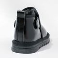 طفل صغير / طفل بسيط حذاء الثلوج الحرارية بطانة الصوف الأسود أسود image 3