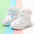 Toddler / Kid Colorful Dots Pattern Fleece-lining Thermal Snow Boots White image 1