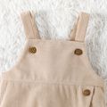 Baby Boy/Girl Button Front Solid Corduroy Overalls BROWN image 3