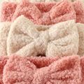 2-pack Solid Bow Warm Plush Headband for Girls Pink image 5