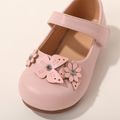 Toddler / Kid Floral Decor Pink Flats Pink