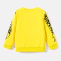 Hot Wheels Kid Boy Letter Print Pullover Sweatshirt Yellow image 3