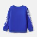 Hot Wheels Kid Boy Letter Print Pullover Sweatshirt Blue image 3